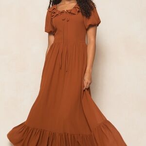 Ivy City Co Terracotta Maxi Dress